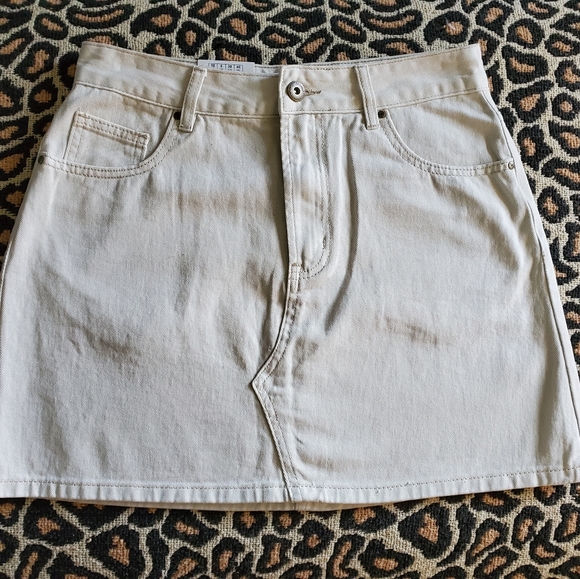 NWT COTTON:ON white denim skirt - Picture 2 of 8